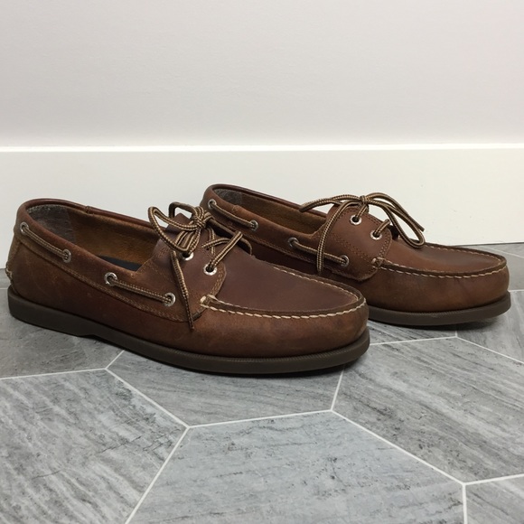 Dockers Brown Leather Boat Shoes | 9 - Picture 1 of 8